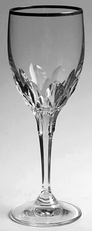 Diamond Platinum (Newer) Wine Glass by Gorham Crystal-1