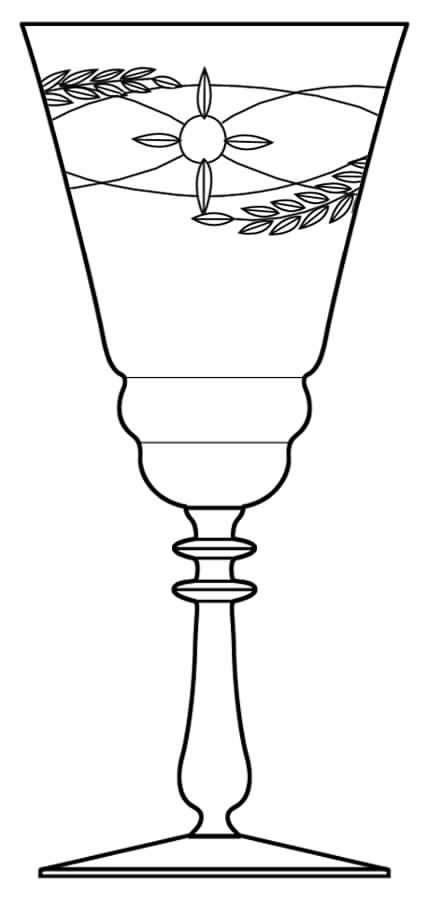65-3 Water Goblet by Glastonbury - Lotus-1