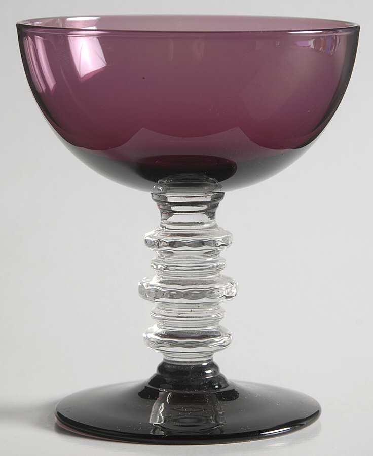 971 Amethyst Champagne/Tall Sherbet by Glastonbury - Lotus-1