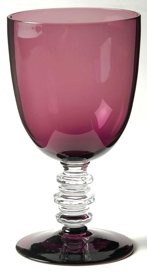 971 Amethyst Water Goblet by Glastonbury - Lotus-1