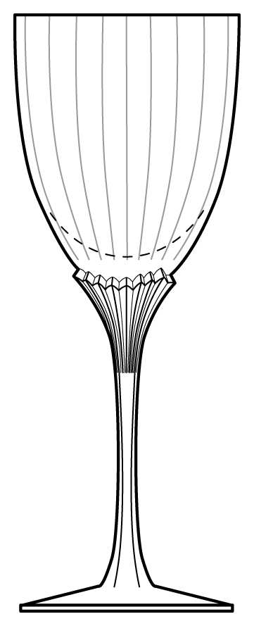 Horizon Water Goblet by Gorham Crystal-1