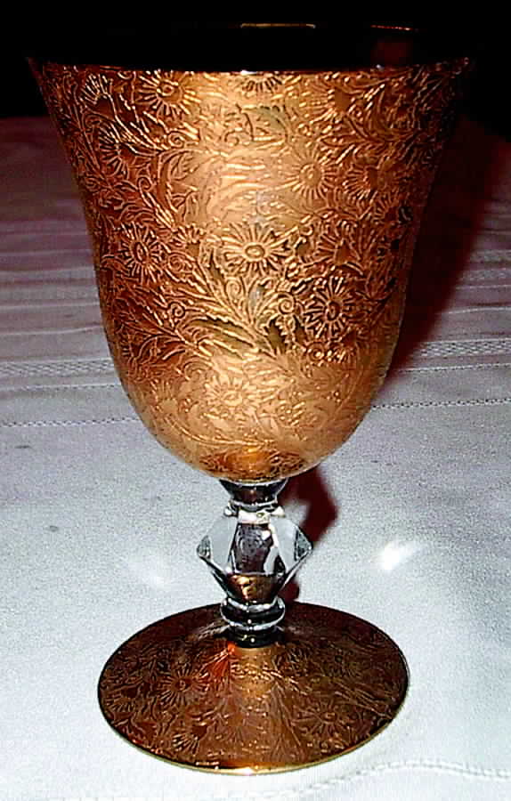 983-1 Water Goblet by Glastonbury - Lotus-1
