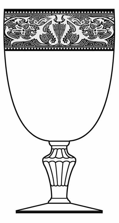 97-6 Water Goblet by Glastonbury - Lotus-1