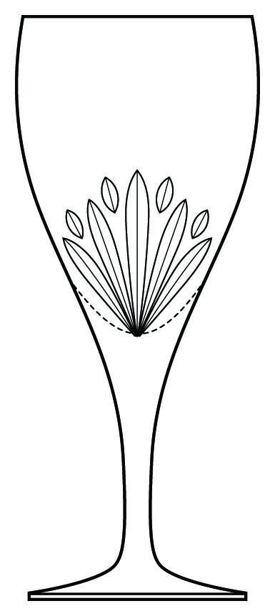 Sunrise Water Goblet by Galway-1