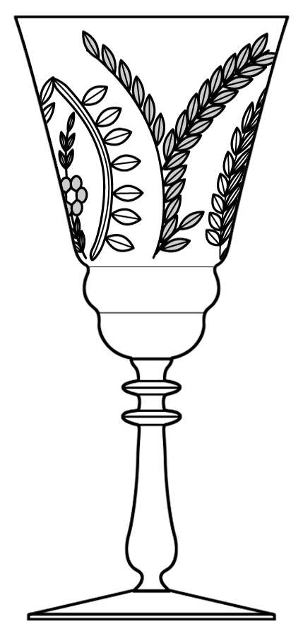 65-4 Water Goblet by Glastonbury - Lotus-1