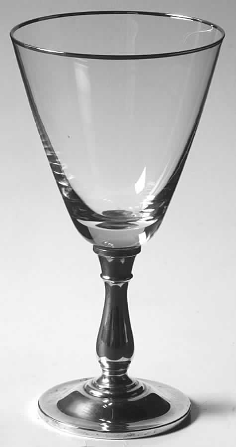 GS37 (Sterling, Hollowware) Goblet w/ Sterling Stem & Base, Crystal Bowl by Gorham Silver-1