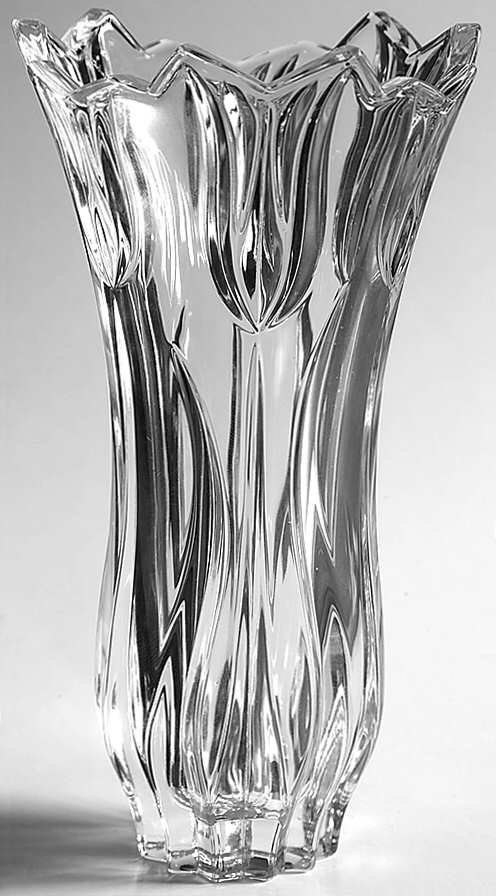Tulip (Giftware) 7" Flower Vase by Gorham Crystal-1