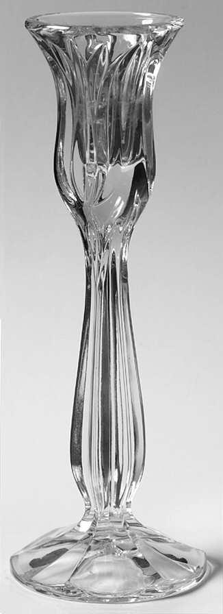 Tulip (Giftware) 8" Single Light Candlestick by Gorham Crystal-1