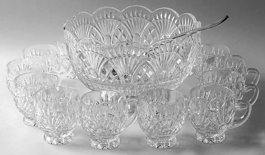 Freedom (14 Piece) Punch Set (Bowl, 12 Cup, & Metal Ladle) by Godinger-1