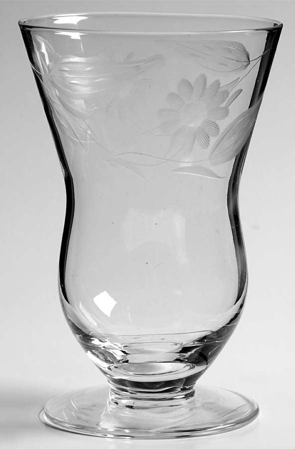 3720-3 8 Oz Footed Tumbler by Glastonbury - Lotus-1