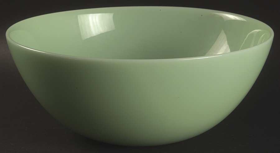 Jadeite-Green Glass 10" Mixing Bowl by Martha Stewart-1
