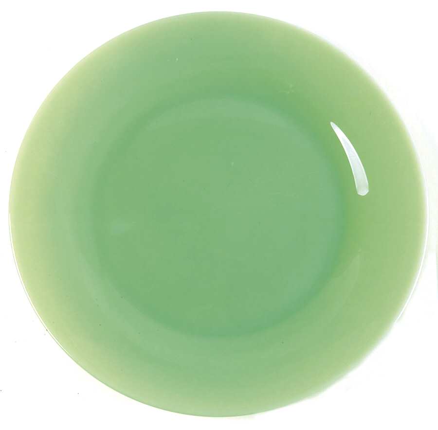 Jadeite-Green Glass Dinner Plate by Martha Stewart-1