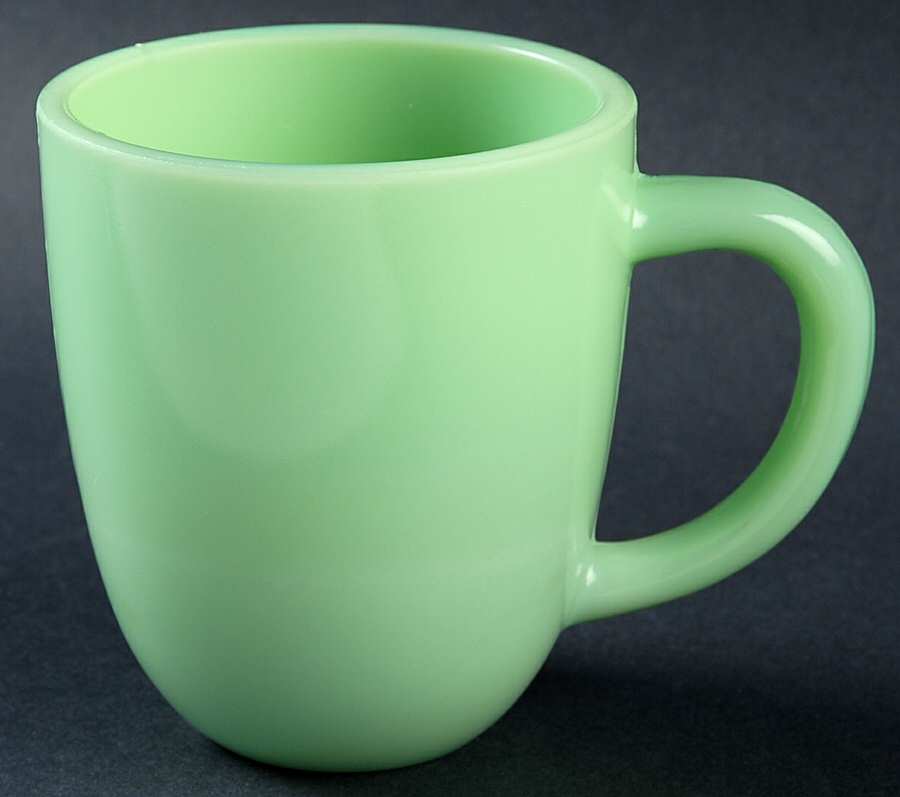 Jadeite-Green Glass Mug by Martha Stewart-1