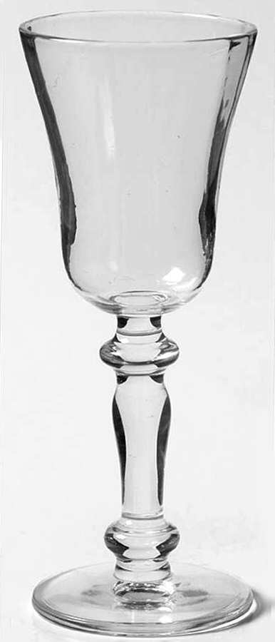 2011 Clear (Optic) Cordial Glass by Glastonbury - Lotus-1