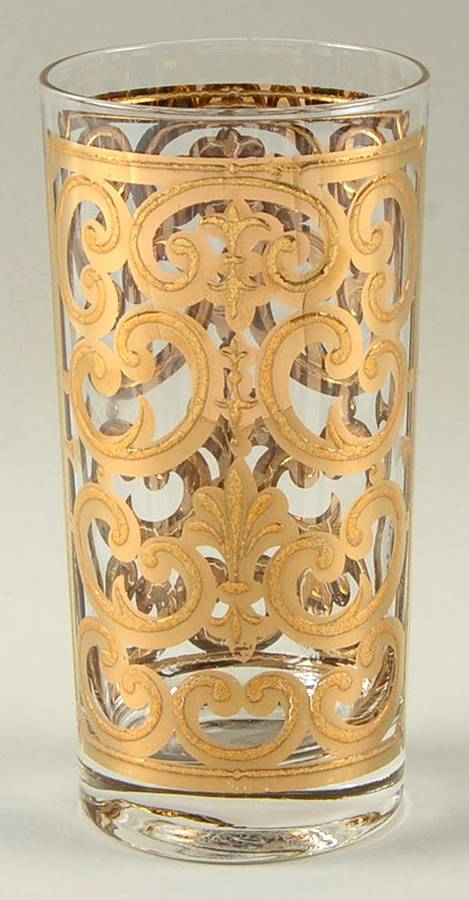 Spanish Gold Highball Glass by Georges Briard-1