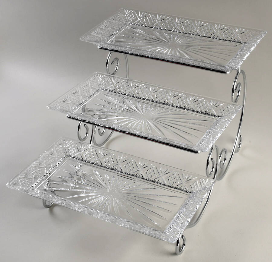 Dublin 3 Tier Serving Tray by Godinger-1