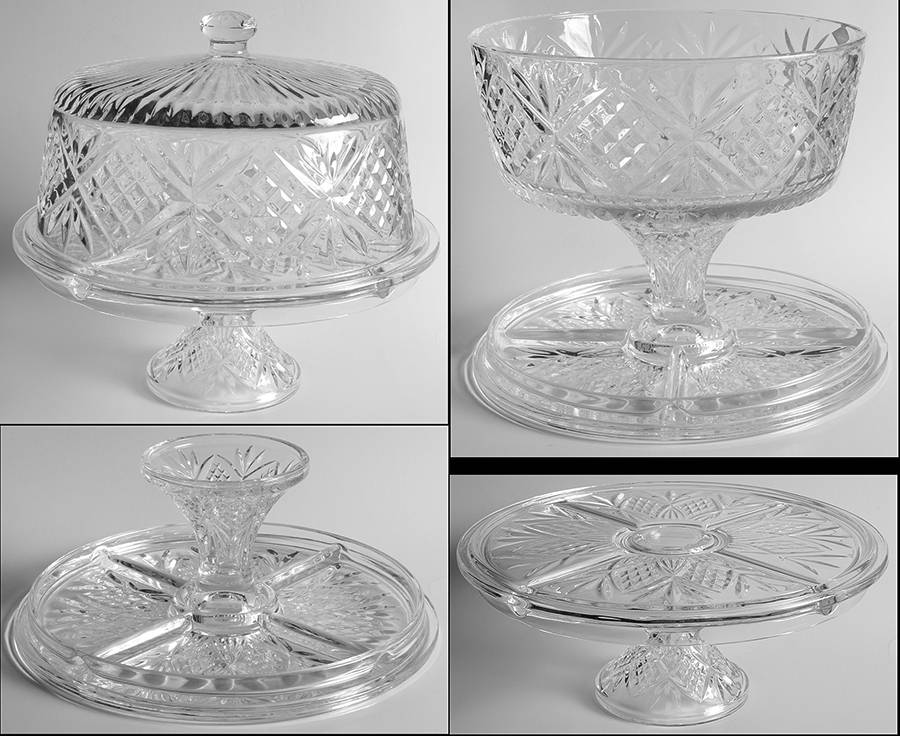 Dublin (4 in 1) Cake Set (Lid and Base) by Godinger-1
