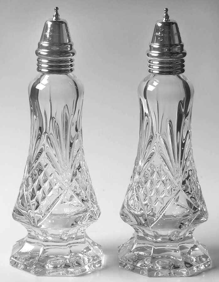 Dublin Footed Shaker Set & Metal Lids by Godinger-1