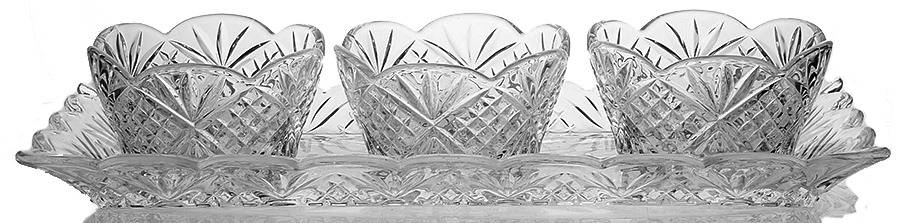 Dublin Relish Service-3 Relish Inserts with Tray by Godinger-1