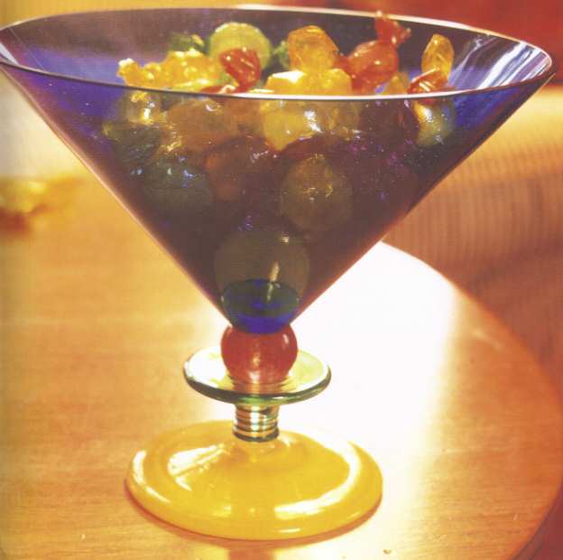 Harlequin 7" Footed Bowl by Gense-1
