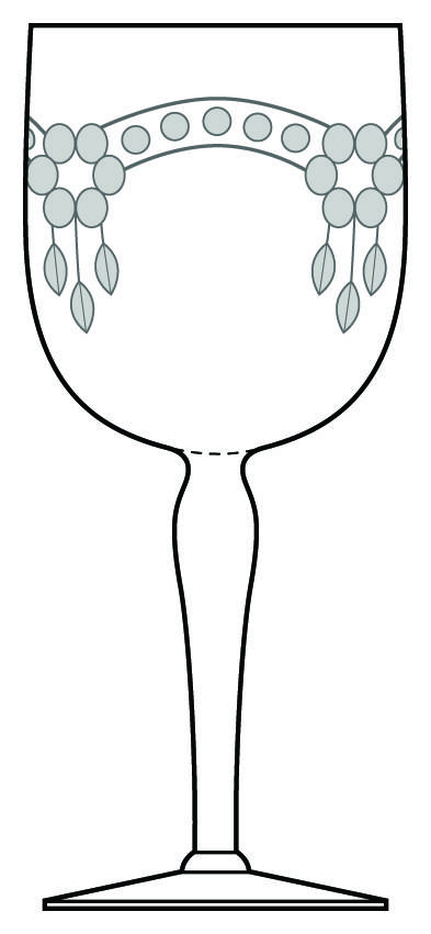 1500-12 Water Goblet by Glastonbury - Lotus-1