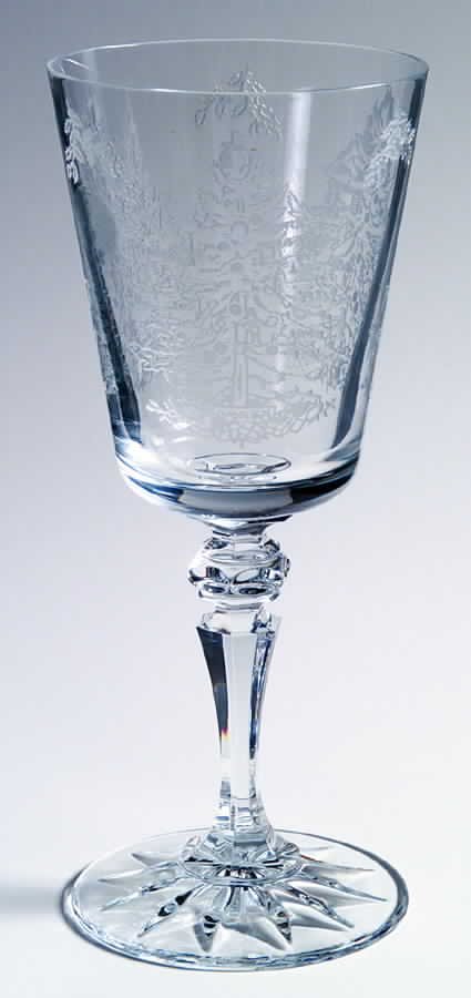 Christmas Tree Water Goblet by Galway-1