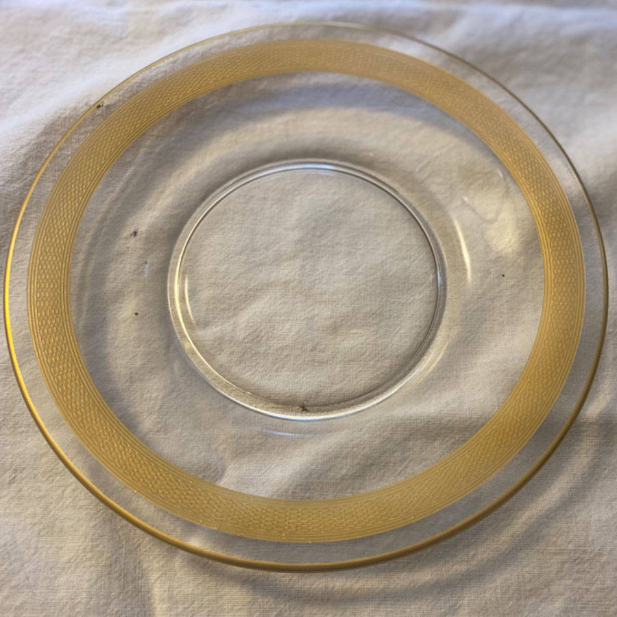 Petit Point Salad Plate by Glastonbury - Lotus-1