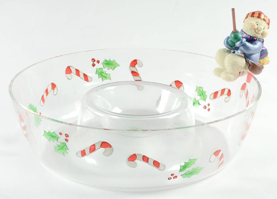 Winter Follies (1 Piece) Chip & Dip by Gorham Crystal-1