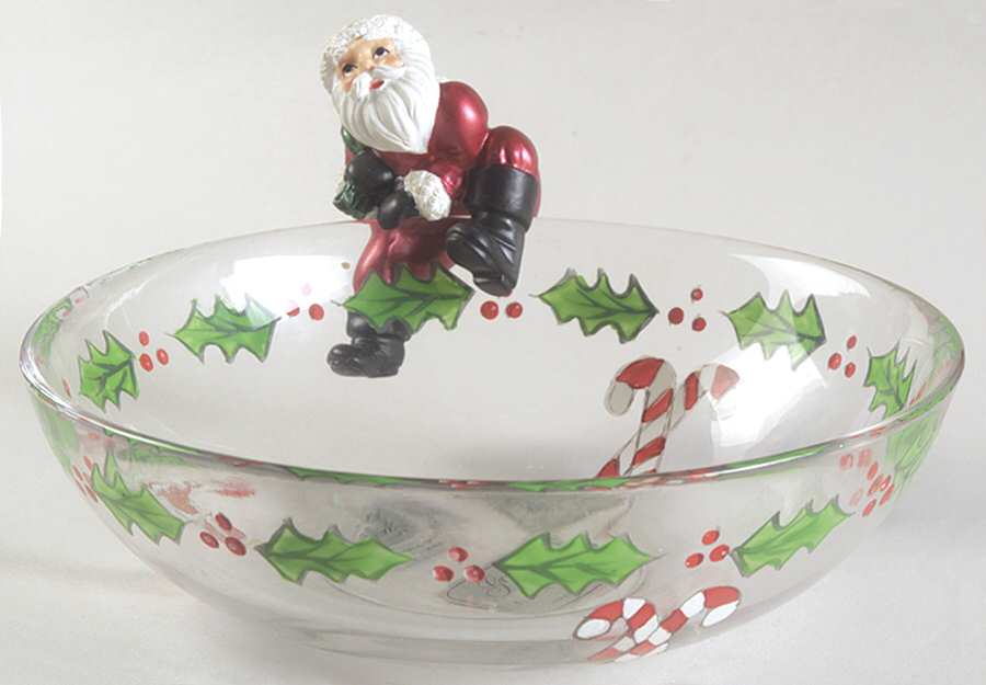 Winter Follies Open Candy Dish by Gorham Crystal-1