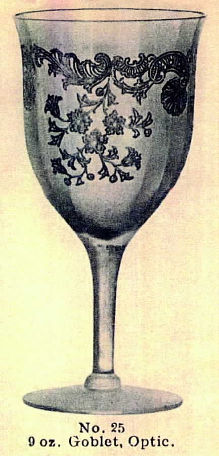 Garland (Stem #25) Water Goblet by Glastonbury - Lotus-1