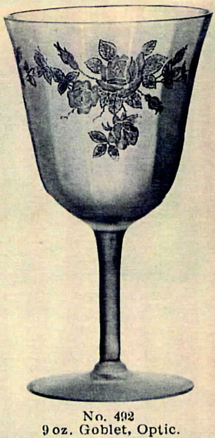 American Beauty Water Goblet by Glastonbury - Lotus-1