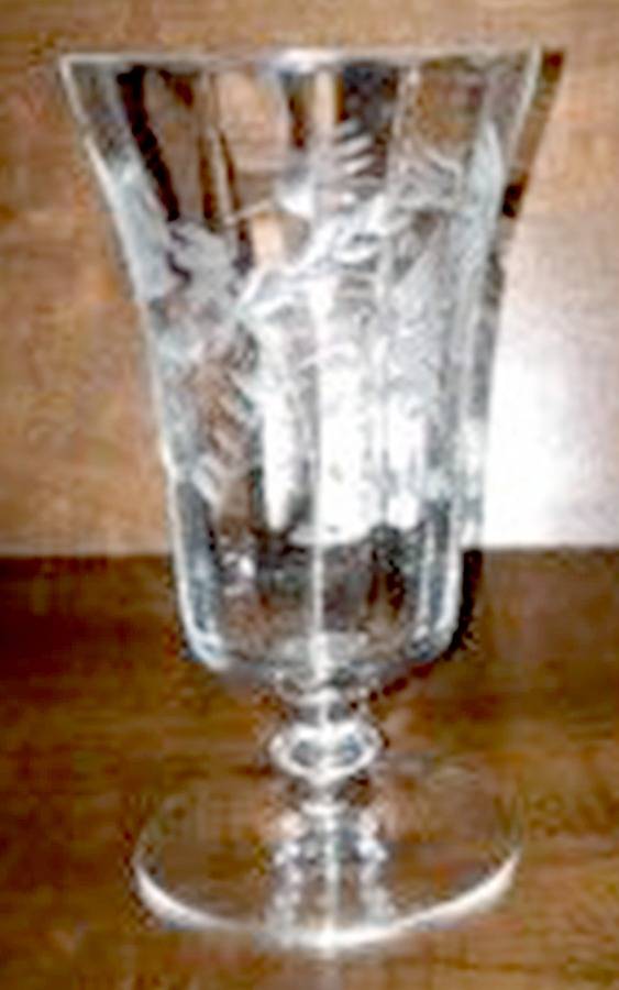 2011-2 Footed Tumbler by Glastonbury - Lotus-1