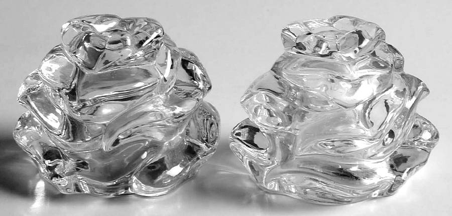 Floral Garden Stoppered Shaker Set by Gorham Crystal-1