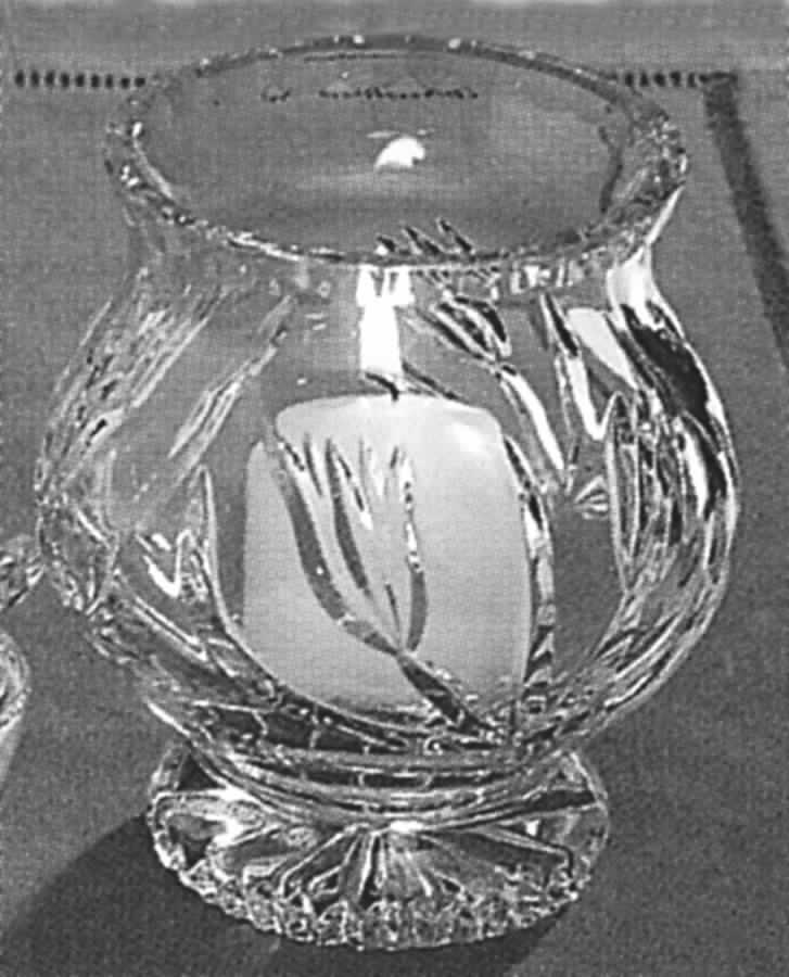 Floral Garden Votive Candleholder by Gorham Crystal-1