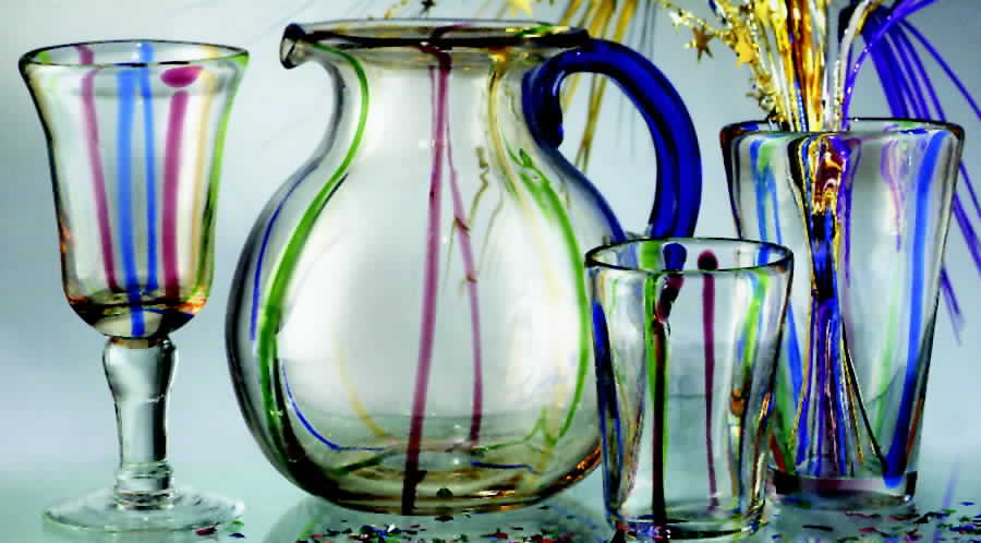 Karnivale Water Goblet by Global Amici-1