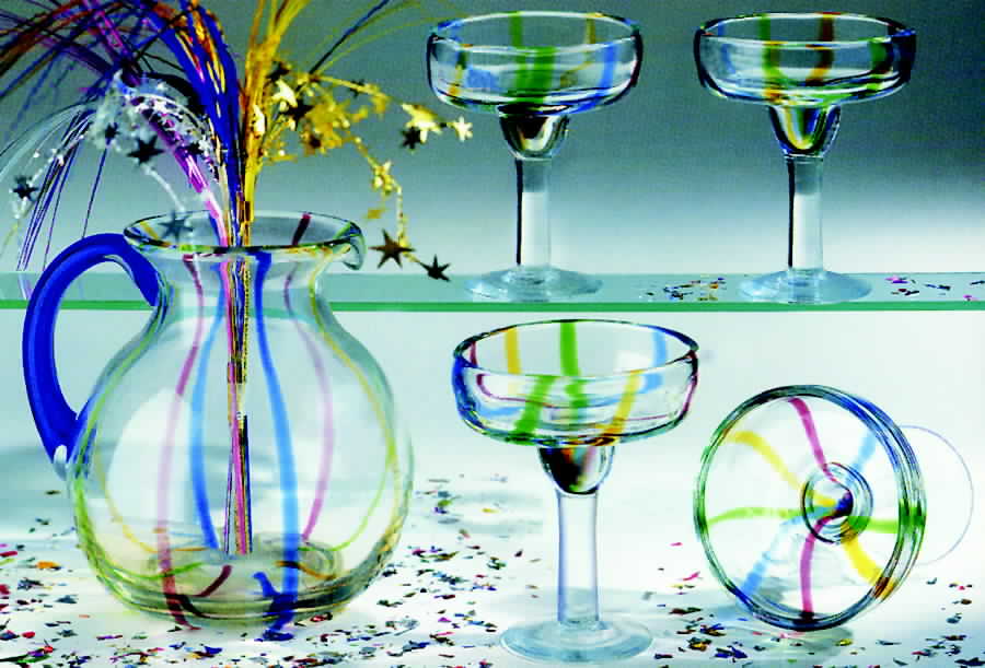 Karnivale Margarita Glass by Global Amici-1