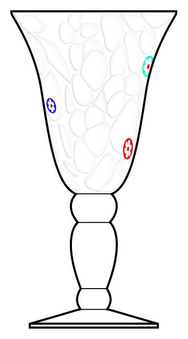 Floating Flower Water Goblet by Global Amici-1
