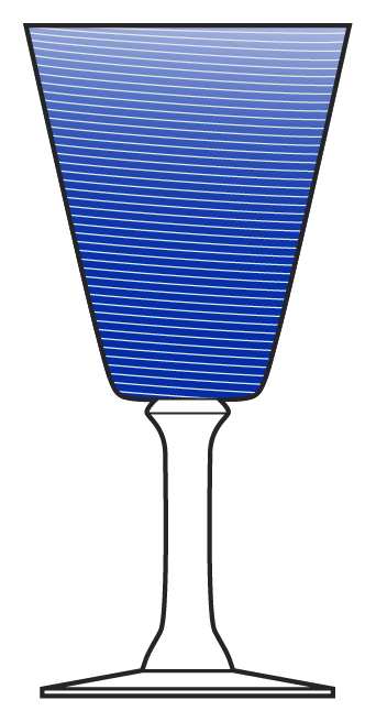 Swirl Blue Water Goblet by Global Amici-1