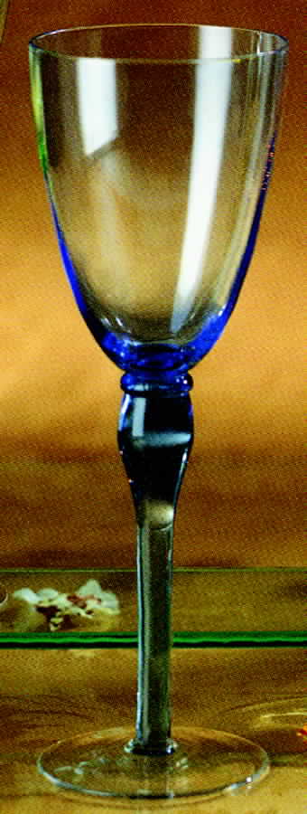 Primavera Blue Water Goblet by Global Amici-1