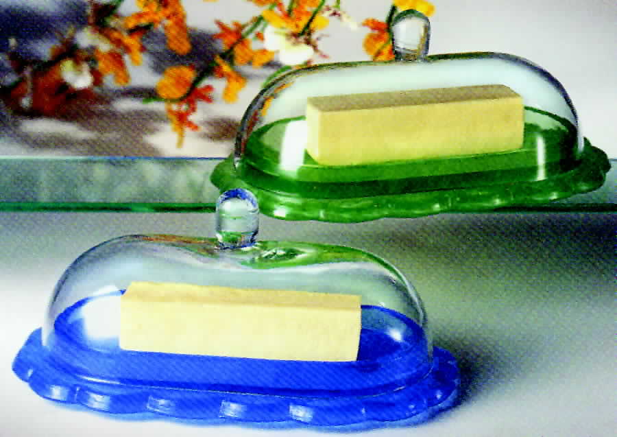 Carmel Periwinkle Blue 1/4 Pound Covered Butter by Global Amici-1