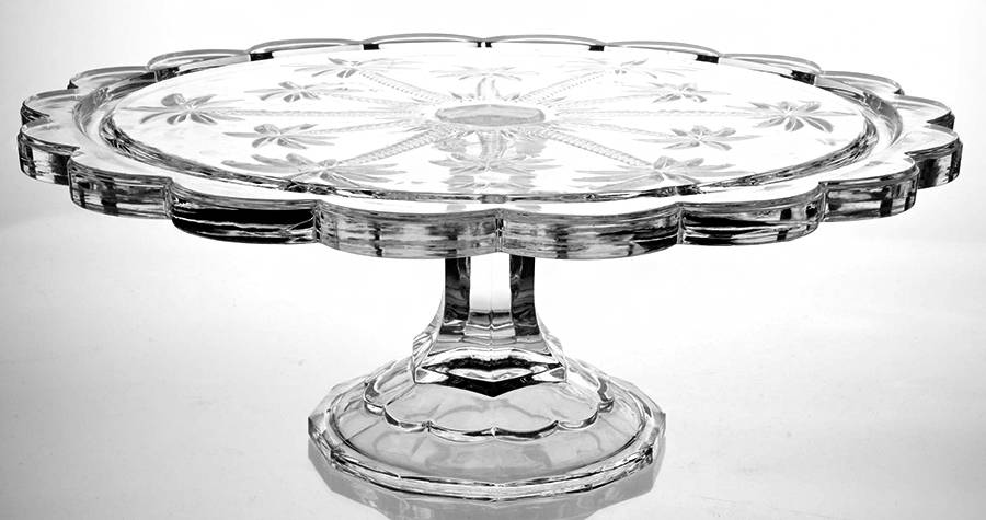 Palm Cake Plate No Dome by Godinger-1