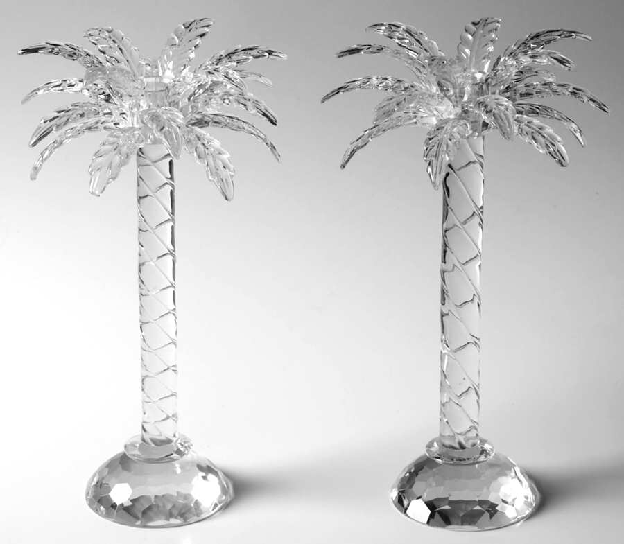 Palm 11" Single Light Candlestick (Set/2) by Godinger-1