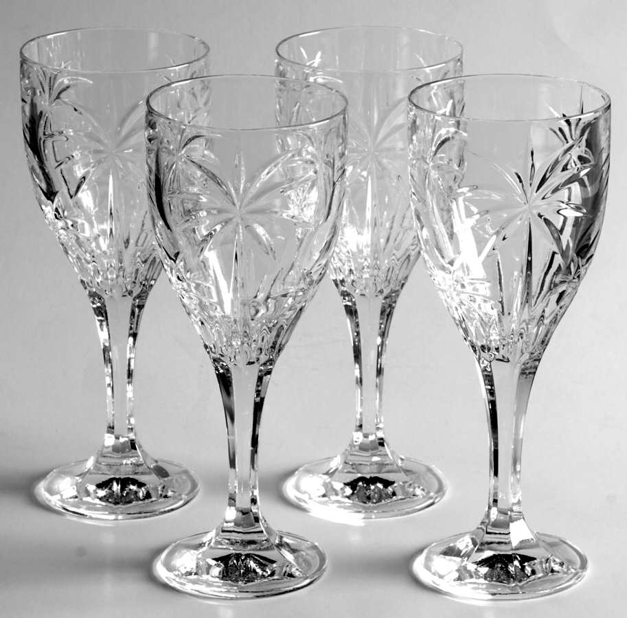 Palm Water Goblet - Set of 4 by Godinger-1