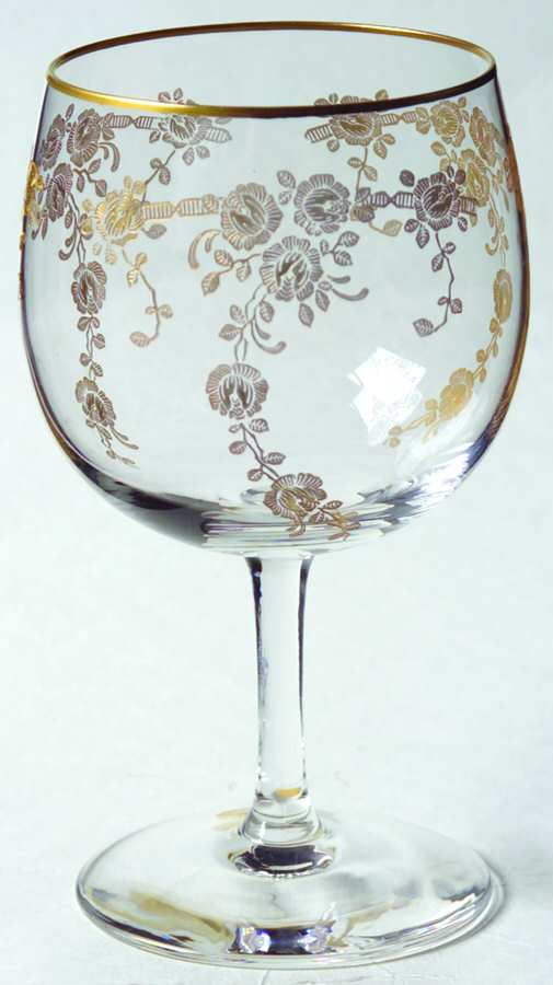 Roseate (Stem #L10) Water Goblet by Glastonbury - Lotus-1