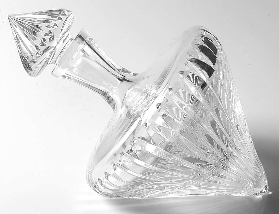 Harmony Tilted Decanter & Stopper by Godinger-1