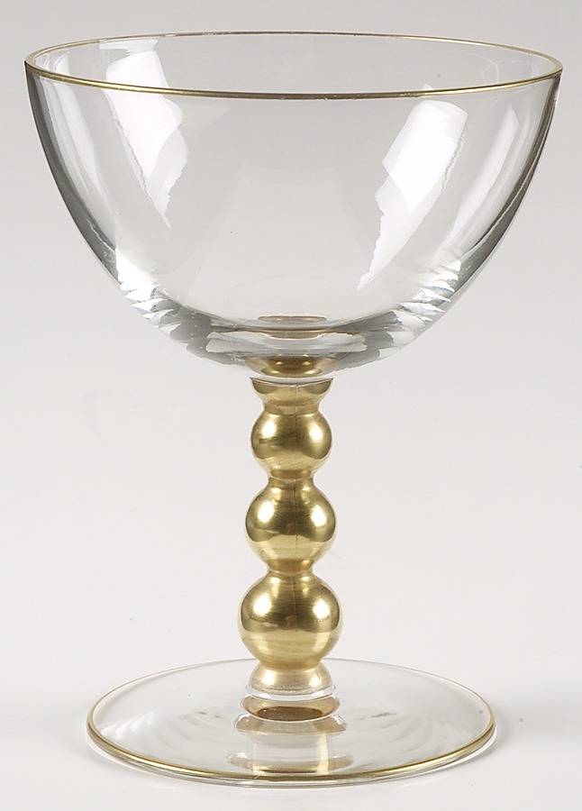 898-1 Champagne/Tall Sherbet by Glastonbury - Lotus-1