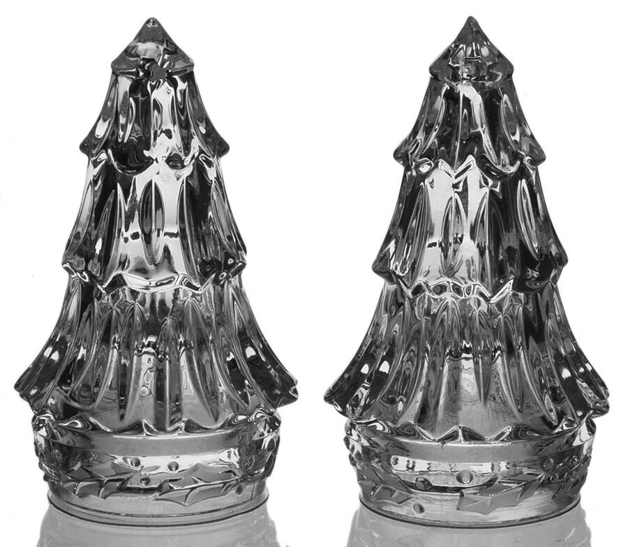 Holiday Traditions Collection Stoppered Tree Shaker Set by Gorham Crystal-1