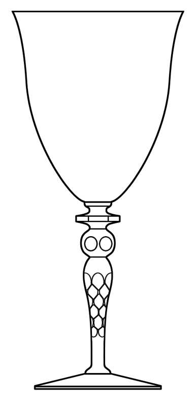 67 Water Goblet by Glastonbury - Lotus-1