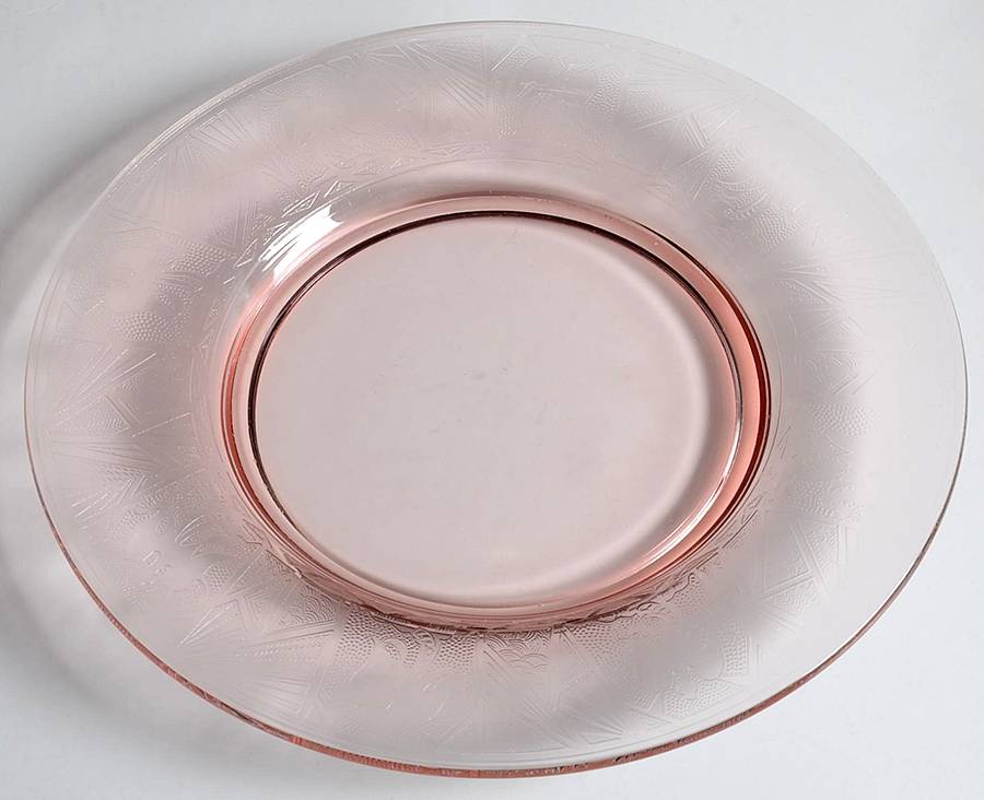 La Furiste Rose (No Trim) Luncheon Plate by Glastonbury - Lotus-1