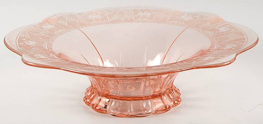 La Furiste Rose (No Trim) 12" Flared Bowl by Glastonbury - Lotus-1